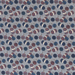 Baumwolle - Wolle Stricken blau grau